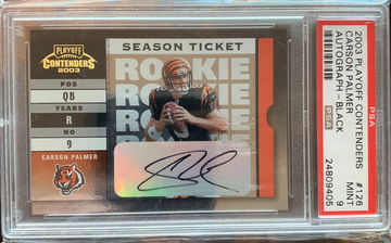 2003 Playoff Contenders Auto (Rare only /32 Black ink) Carson Palmer PSA 9 130/194