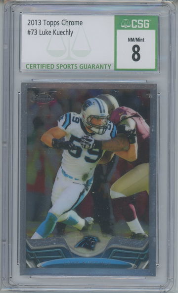 2013 Topps Chrome Luke Kuechly #73 CSG 8 NM/MT