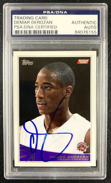 PSA/DNA DeMar DeRozan Rookie 2009 Topps #320 Certified AU Auto - DHL Express Air 5-6 Days with Tracking