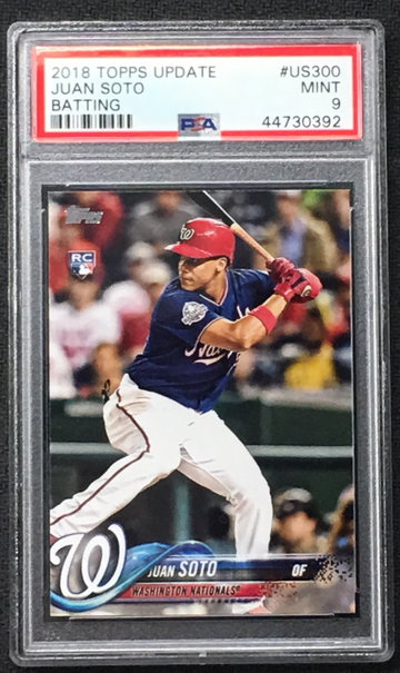 Juan Soto topps update rc us300 psa 9 