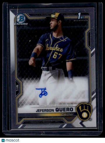 2021 Bowman Chrome Jeferson Quero #CPA-JQ Prospect Autographs AU
