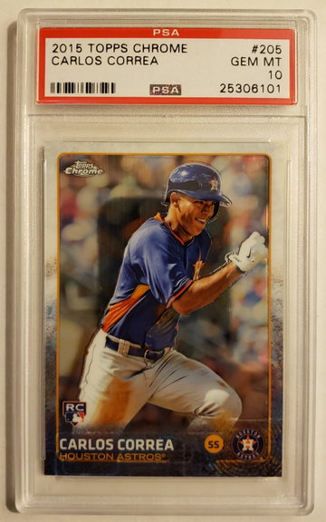 2015 Carlos Correa Topps Chrome SP