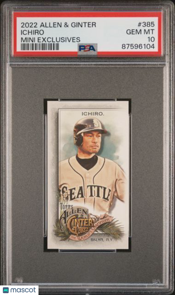2022 Topps Allen & Ginter Ichiro #385 Mini Exclusives PSA 10