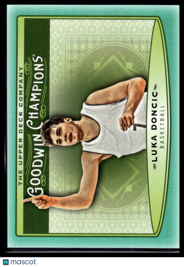 2019 Upper Deck Goodwin Champions Luka Doncic #80 Turquoise