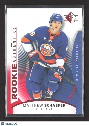 2025 Upper Deck SP Hockey Rookie Authentics Matthew Schaefer #111 Red