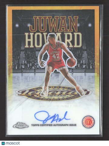 2025 Topps Chrome McDonald's All American Game Legends Autos Juwan Howard #LA-JH Topps Certified Autograph Issue