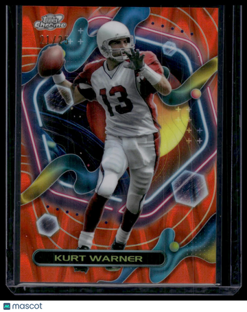 2023 Topps Composite Kurt Warner #256 Cosmic Chrome Orange Galactic /25