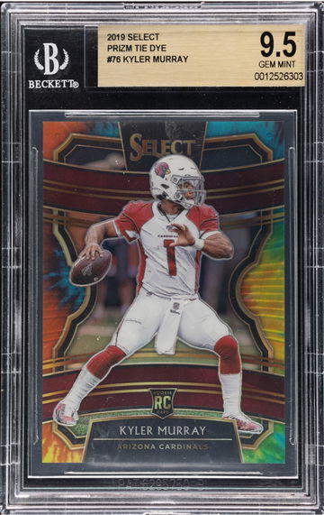 2019 Panini Select Kyler Murray Tie Dye Rookie Prizm /25 BGS 9.5 True Gem Mint 