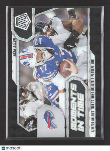 2025 Panini Mosaic Prizm Josh Allen #15 Black