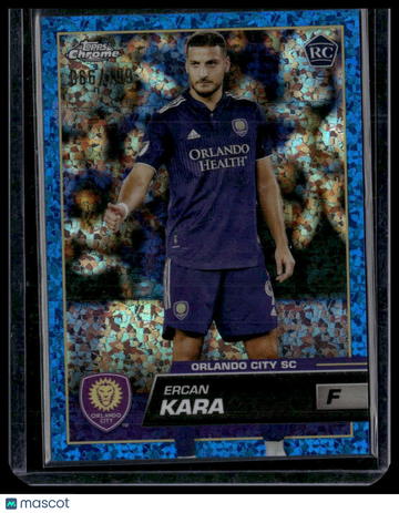 2023 Topps Chrome MLS Ercan Kara #55 Blue Mini-Diamond Refractor SN