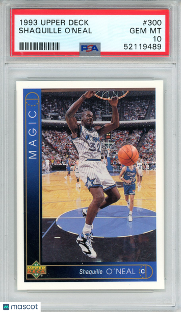 1993 Upper Deck Shaquille O'Neal #300 PSA 10