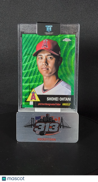 2022 Topps Chrome Platinum Anniversary Shohei Ohtani #1 Green Wave Refractor /99