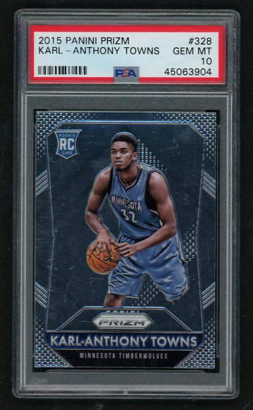 2015 Panini Prizm Karl-Anthony Towns #328 PSA 10