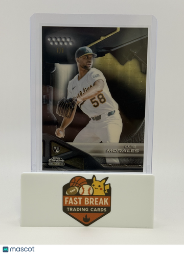 2026 Topps Chrome Black Luis Morales #196 Superfractor /1 RC