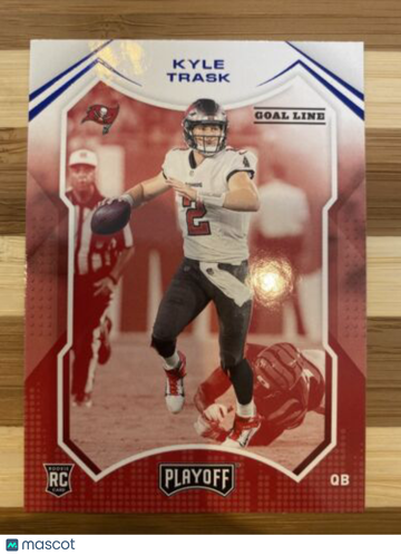 🔥2021 Panini Playoff Football Kyle Trask Goal Line Blue Parallel RC Bucs