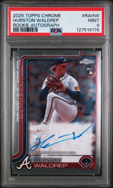 2025 Topps Chrome Hurston Waldrep #RA-HW PSA 9