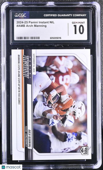 2024-25 2024 2024-25 Panini Instant Nil 2024 Panini Instant NIL Arch Manning #AMB AMB INSTANT /1761 CGC 10 10