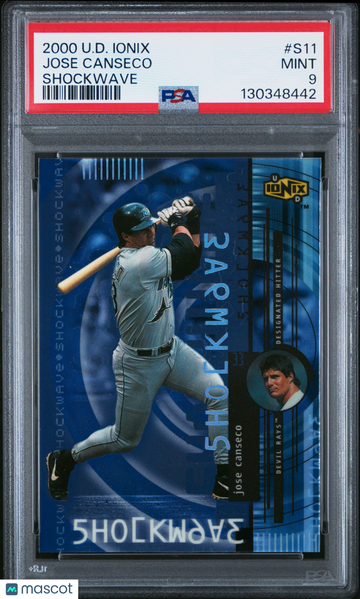 2000 Upper Deck Ionix Shockwave Jose Canseco #S11 PSA 9