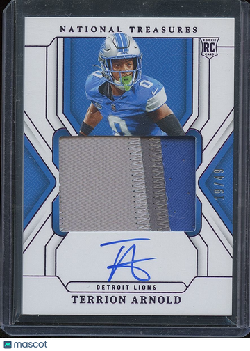 2024 Terrion Arnold Patch Rookie Panini Authentic