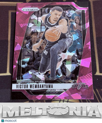 2024-25 Panini Prizm Victor Wembanyama #172 Prizms Pink Ice