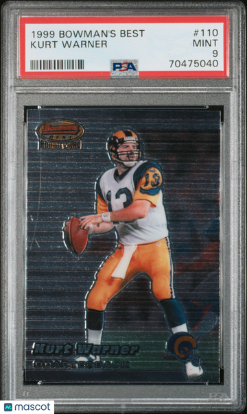 1999 Bowman's Best Kurt Warner #110 Rookie PSA 9