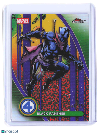 2026 Topps Finest Marvel Black Panther 44/75 Rare #87