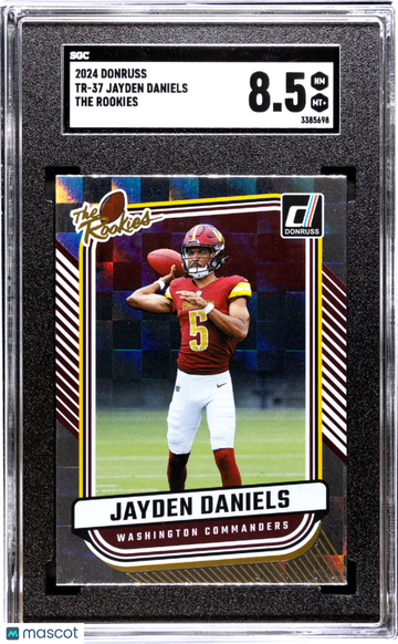 2024 Donruss Jayden Daniels #TR-37 The Rookies SGC 8.5