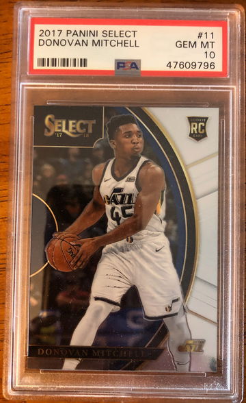 Donovan Mitchell PSA 10 GEM MINT 2017 PANINI SELECT #11