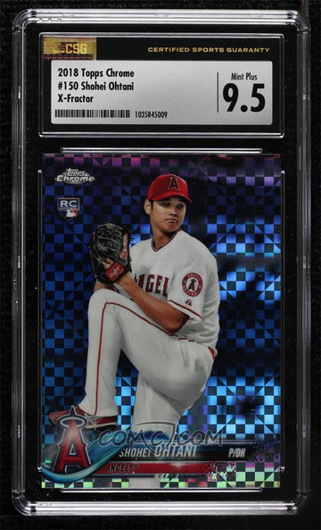 2018 Topps Chrome Shohei Ohtani X-Fractor RC