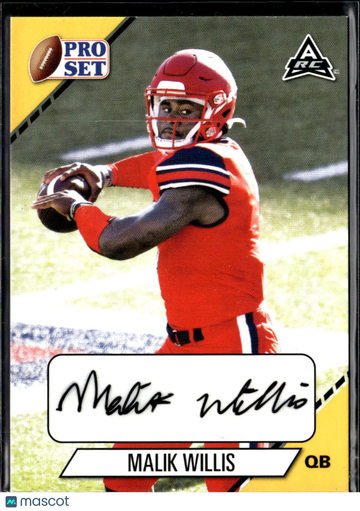 Malik Willis 2021 Leaf Pro Set RC Auto Liberty Flames