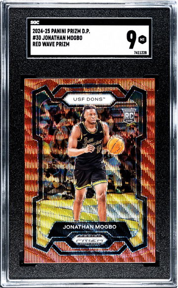 2024 Panini Prizm Draft Red Wave Jonathan Mogbo #30 RC SGC 9