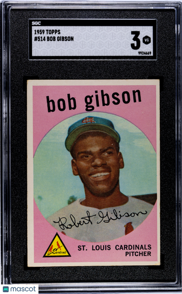 1959 Topps Bob Gibson #514 SGC 3