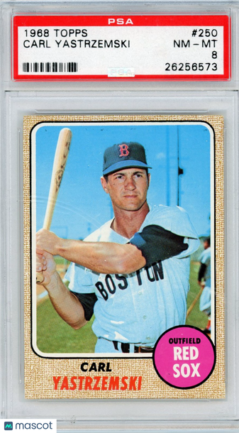 1968 Topps Carl Yastrzemski #250 PSA 8
