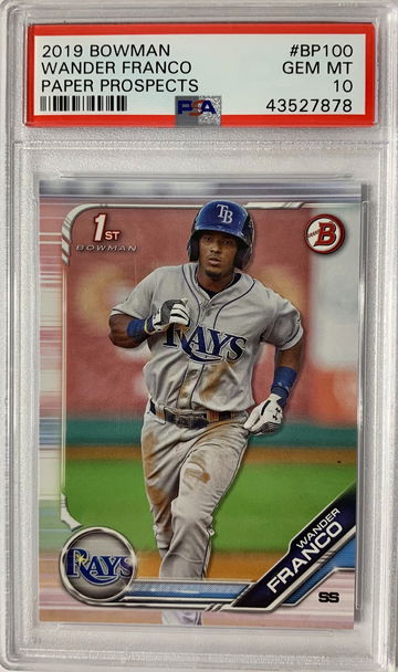2019 Bowman Wander Franco Paper Prospects PSA 10 #BP100