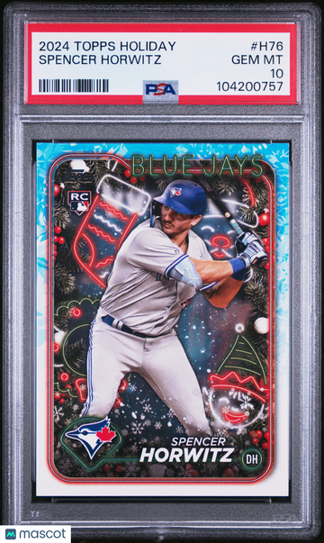 2024 Topps Holiday Spencer Horwitz #H76 PSA 10