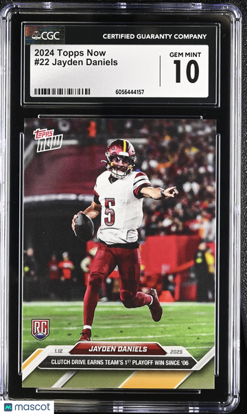 2024 Topps Now Jayden Daniels #22 CGC 10