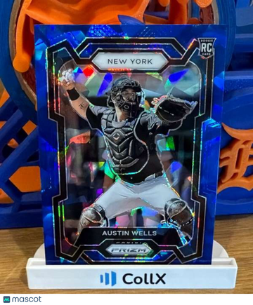 2024 Panini Prizm - Blue Ice Prizms Austin Wells #193