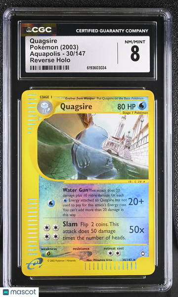 Quagsire #30/147 2003 Pokemon Aquapolis CGC 8