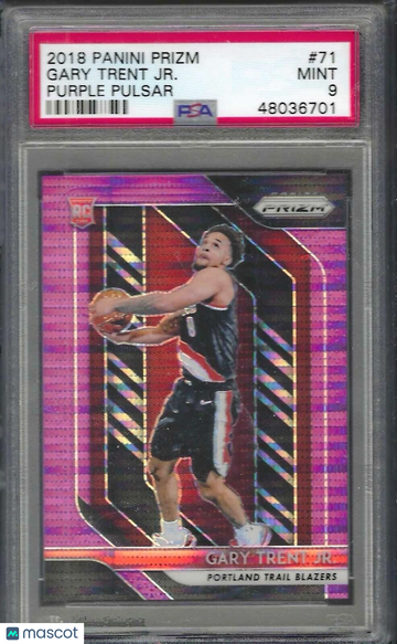 2018 Panini Prizm Gary Trent JR. #71 Purple Pulsar PSA 10