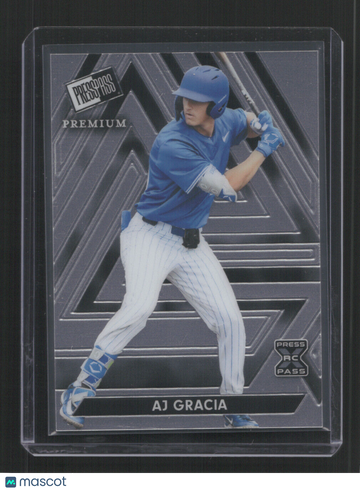 2024 PRESS PASS PREMIUM AJ GRACIA #62 /285 RC /285,RC,SN