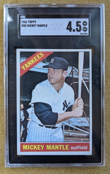 1966 Topps Mickey Mantle SGC 4.5