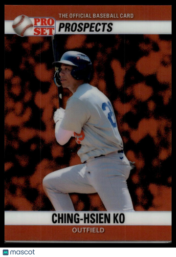 2026 Pro Set Metal - 1990 Pro Set Base Prismatic Orange Ching-Hsien Ko #90B-50 SN