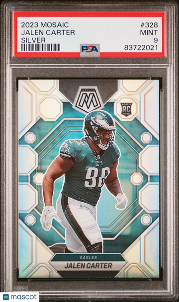 2023 Panini Mosaic Jalen Carter #328 Silver PSA 9