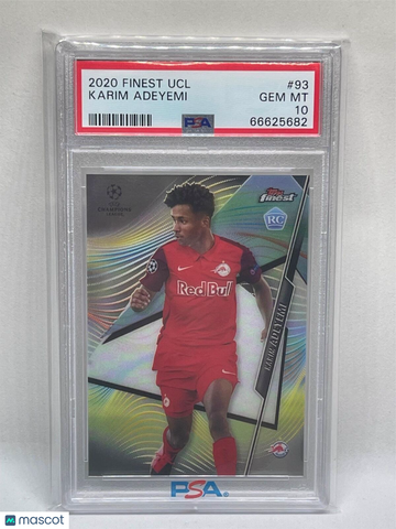 2020 Topps Finest UEFA Champions League Karim Adeyemi #93 PSA 10