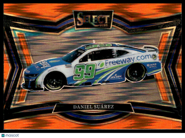 2025 Panini Select Racing Daniel Suárez #180 Orange Flash Prizm