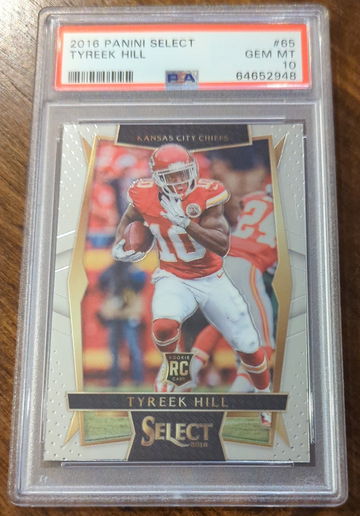 2016 Panini Select Tyreek Hill Rookie PSA 10