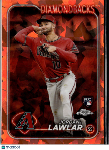 2024 Topps Chrome Sapphire Edition Jordan Lawlar #451 Orange RC