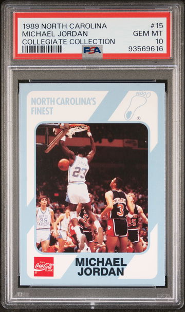 1989 North Carolina Collegiate Collection Michael Jordan #15 PSA 10
