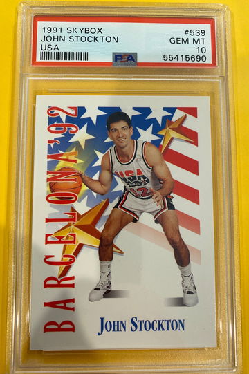 1991 skybox John Stockton USA Psa 10