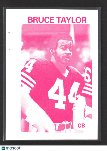 1972 Topps Pink Test Bruce Taylor